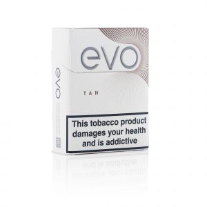 A closed pack of Ploom EVO Tan sticks